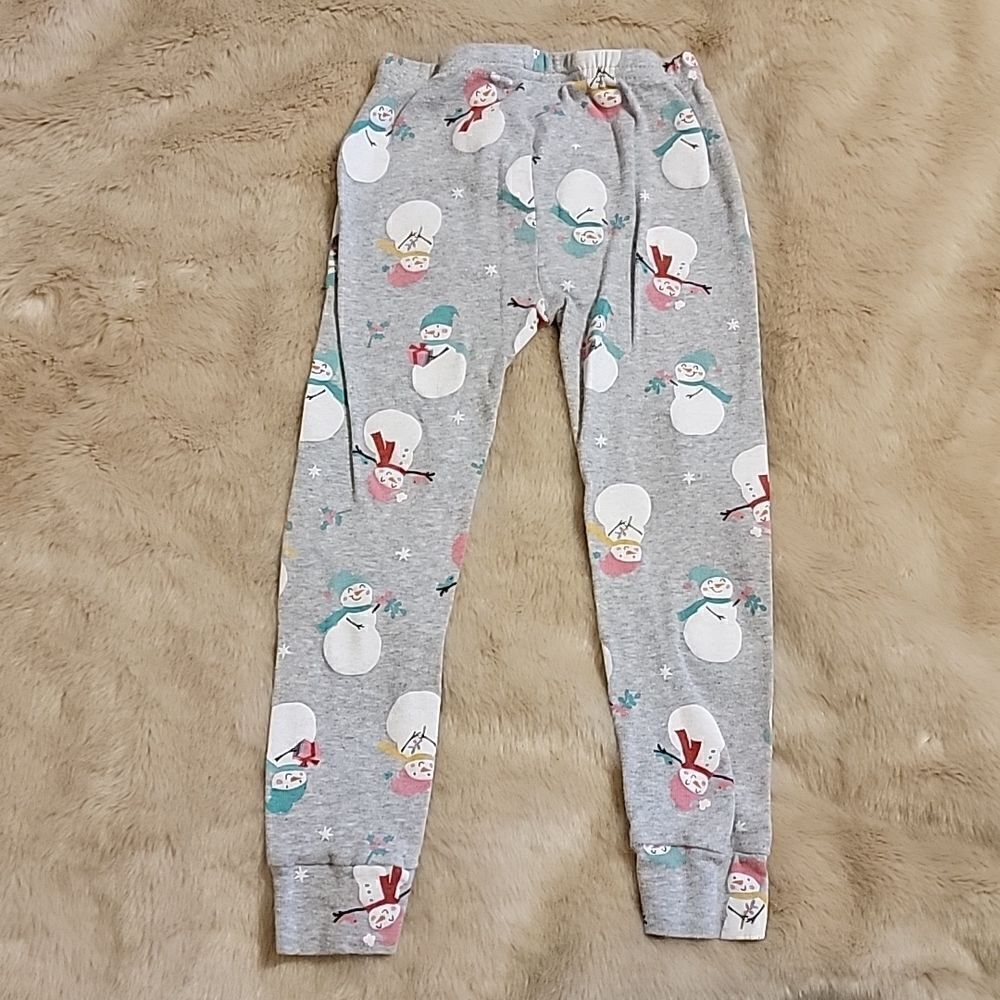 GIRL'S CARTER'S 2-PIECE RED AND GRAY SNOWMEN PAJAMAS, SIZE 4T - Picture 8 of 8